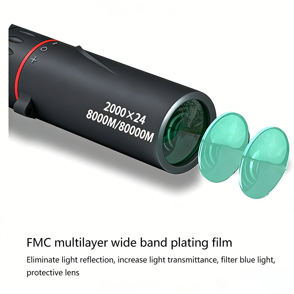 2000x248XZoom Day/LowNight Vision HDMonocularstarscopeTelescope