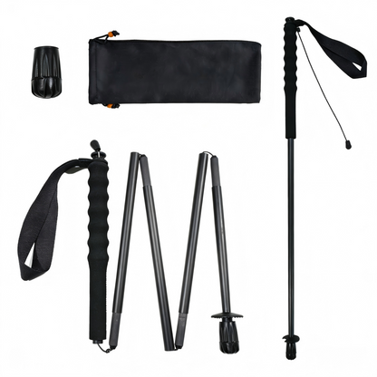 Ultra-light, ultra-short carbon fiber trekking pole and trail running pole, fold able, lightweight, portable for outdoor use
