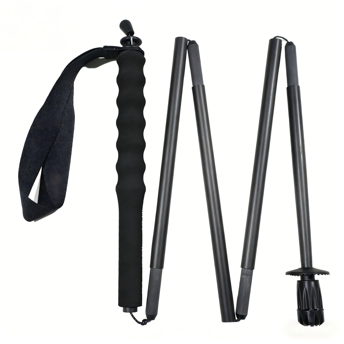 Ultra-light, ultra-short carbon fiber trekking pole and trail running pole, fold able, lightweight, portable for outdoor use