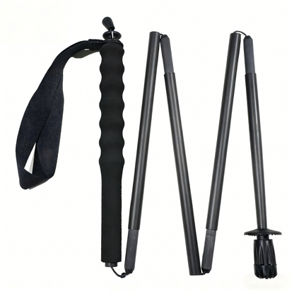 Ultra-light, ultra-short carbon fiber trekking pole and trail running pole, fold able, lightweight, portable for outdoor use