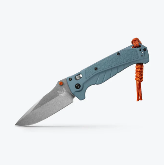 ADl 18060 Outdoor Tool,Drop-Point Cutting Edgewith Depth Blue GrivoryHandle